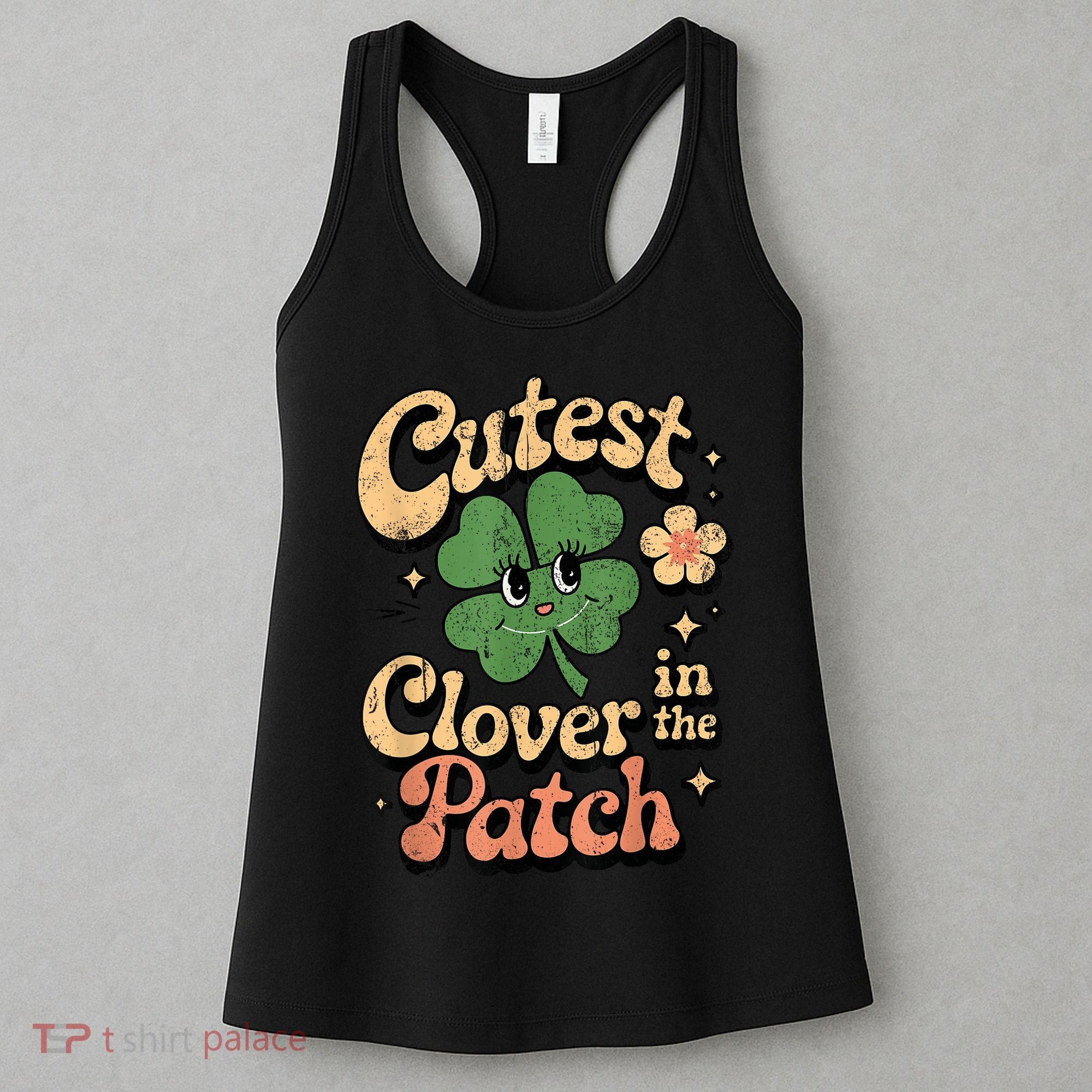 Girl Cutest Clover In The Patch Baby St Patricks Day Gift Women's Tank Top