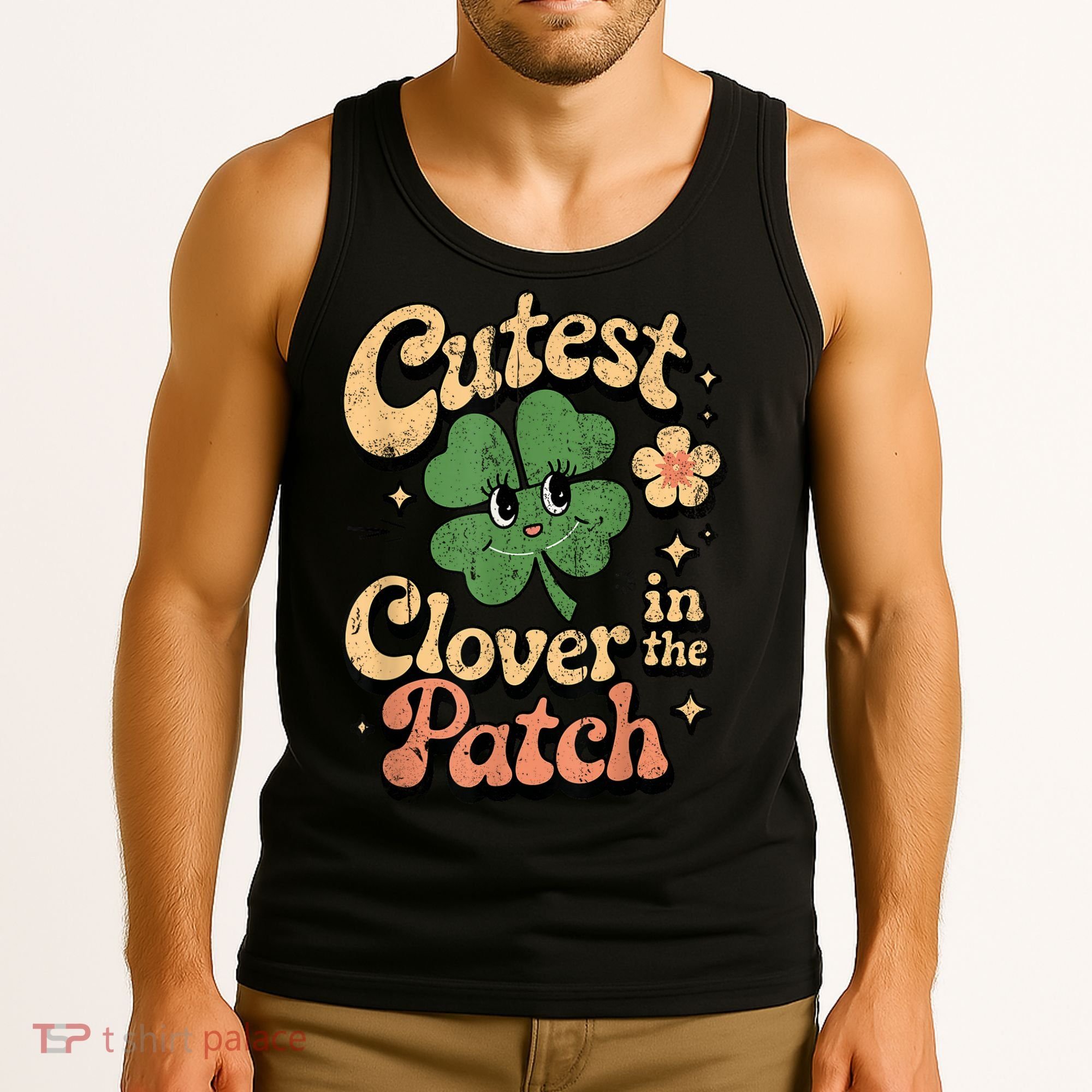 Girl Cutest Clover In The Patch Baby St Patricks Day Gift Tank Top