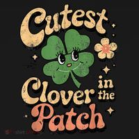 Girl Cutest Clover In The Patch Baby St Patricks Day Gift Visor thumb 3