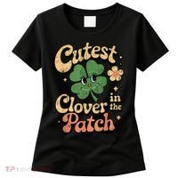 Girl Cutest Clover In The Patch Baby St Patricks Day Gift Women's T-Shirt thumb 0