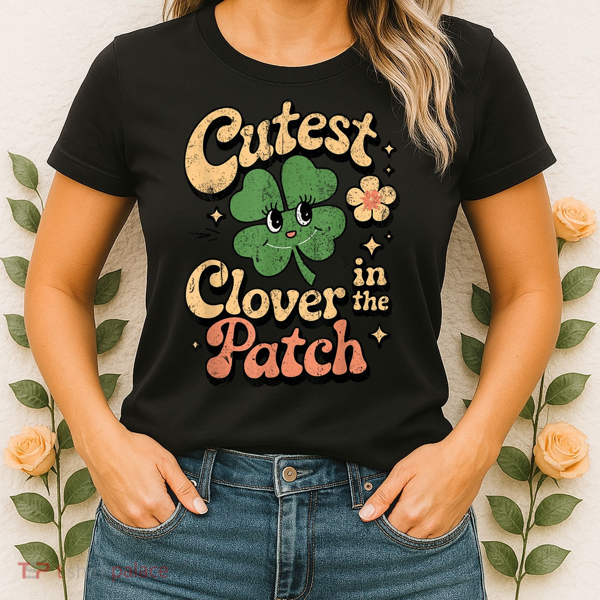 Girl Cutest Clover In The Patch Baby St Patricks Day Gift Women's T-Shirt