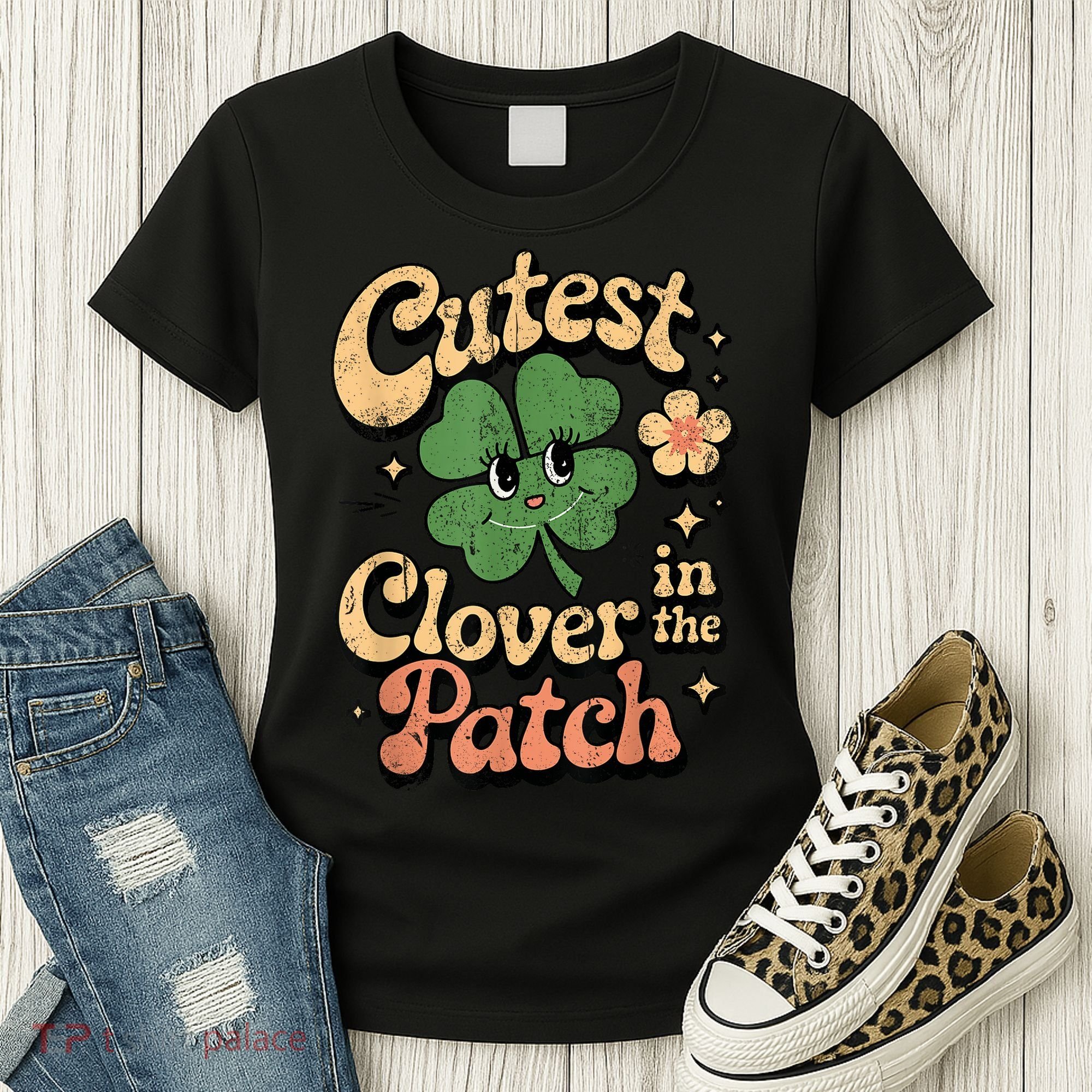Girl Cutest Clover In The Patch Baby St Patricks Day Gift Women's T-Shirt