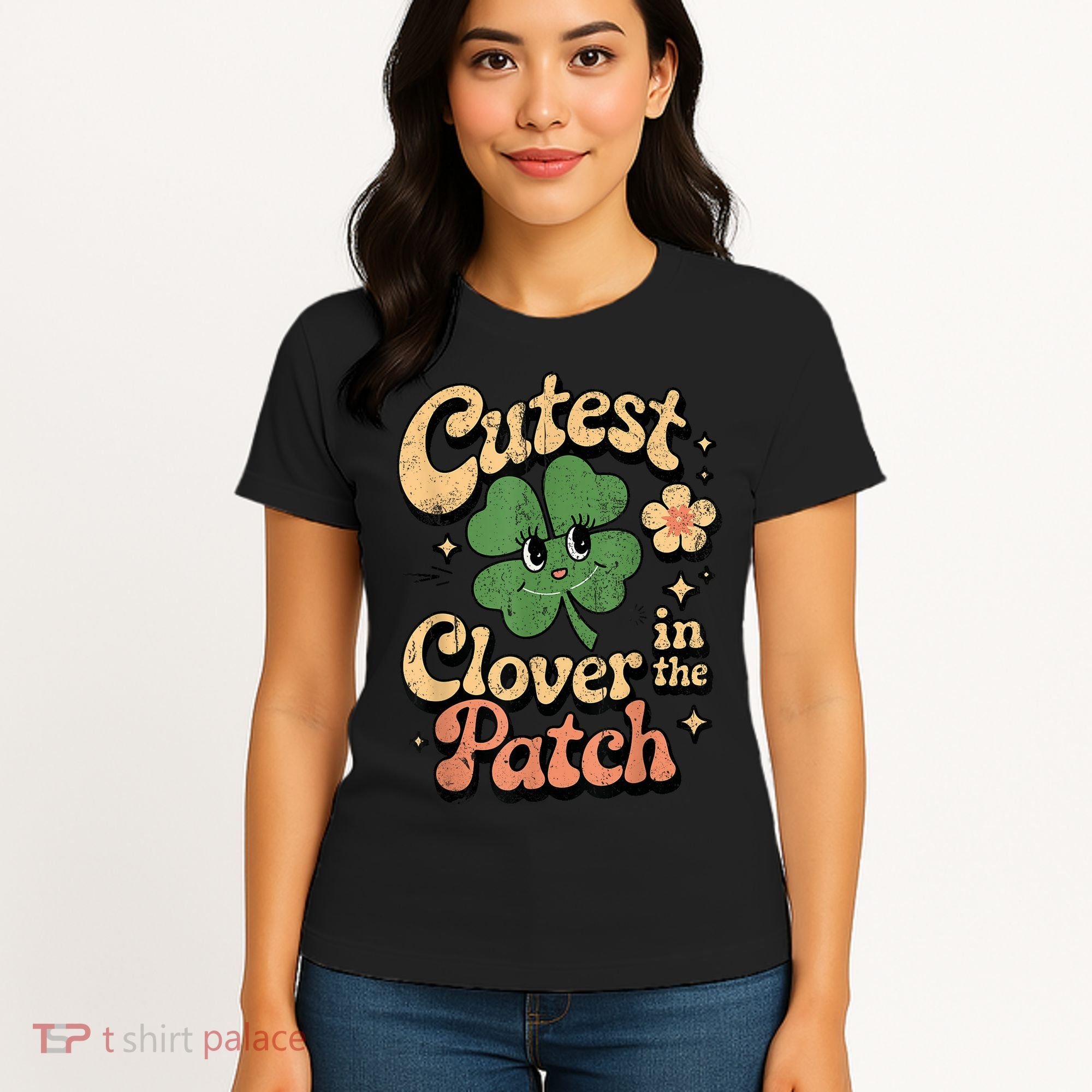 Girl Cutest Clover In The Patch Baby St Patricks Day Gift Women's T-Shirt