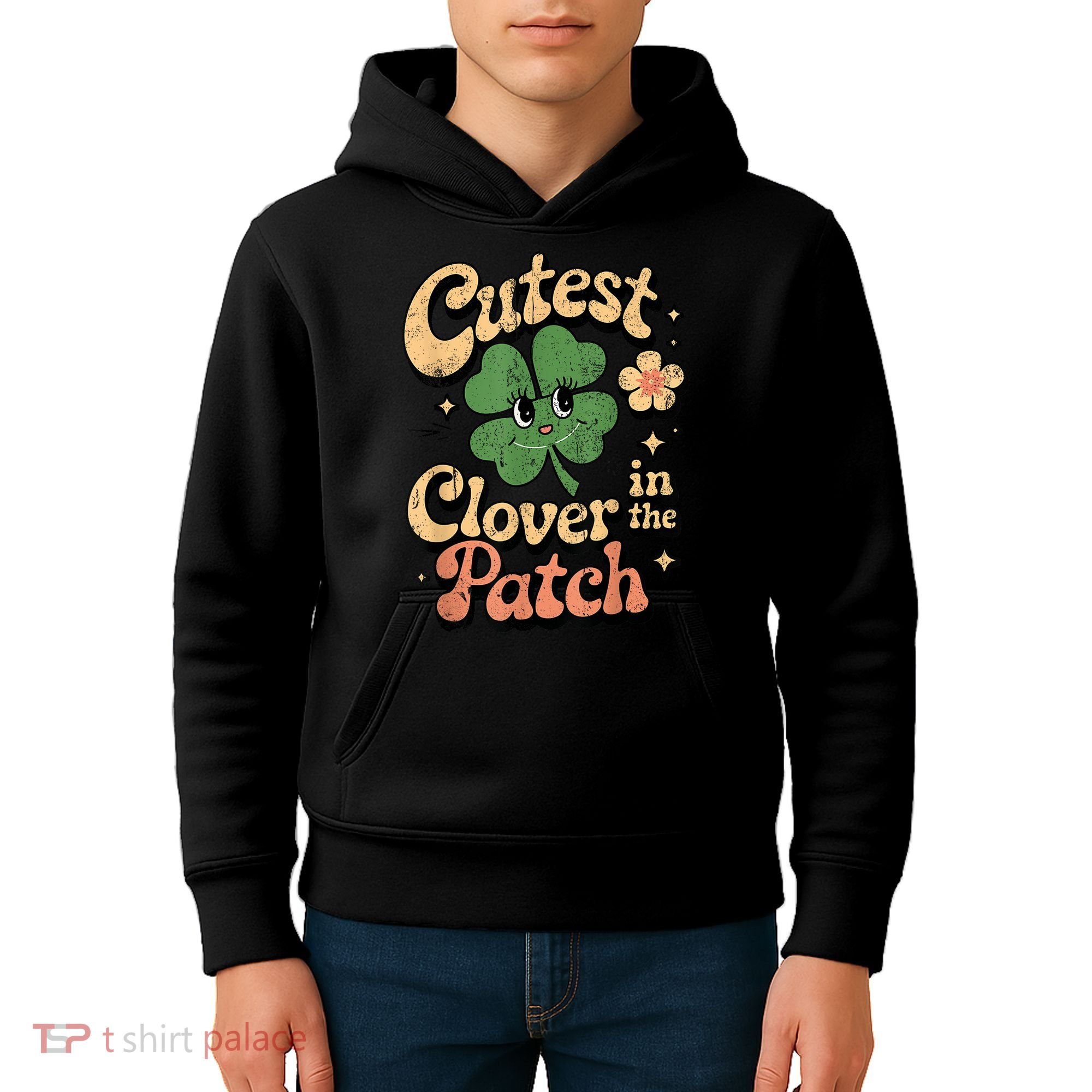 Girl Cutest Clover In The Patch Baby St Patricks Day Gift Kids Hoodie