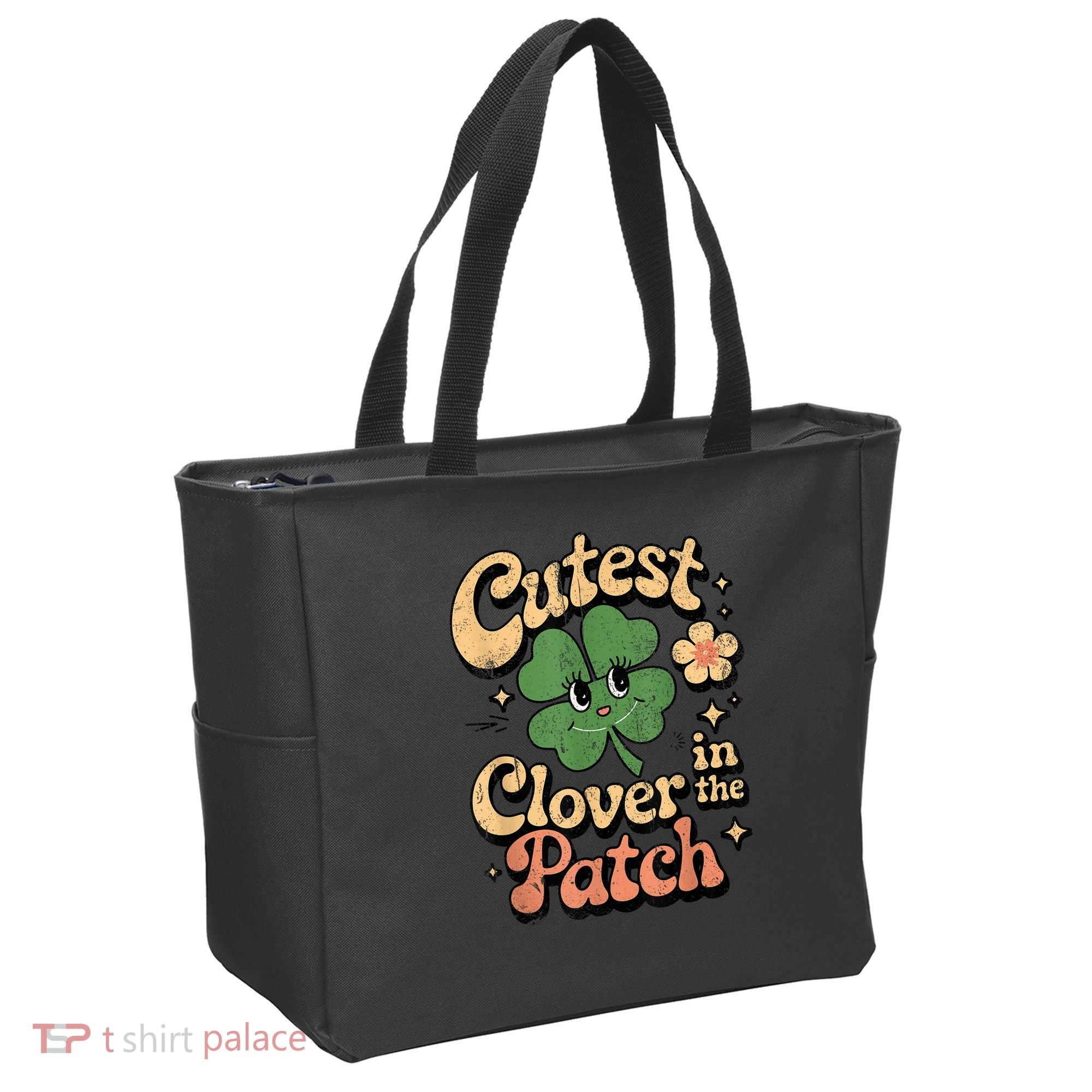Girl Cutest Clover In The Patch Baby St Patricks Day Gift Tote Bag