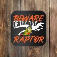 Green Cheek Conure Beware Of The Tiny Raptor Bird Conure Coaster thumb 0