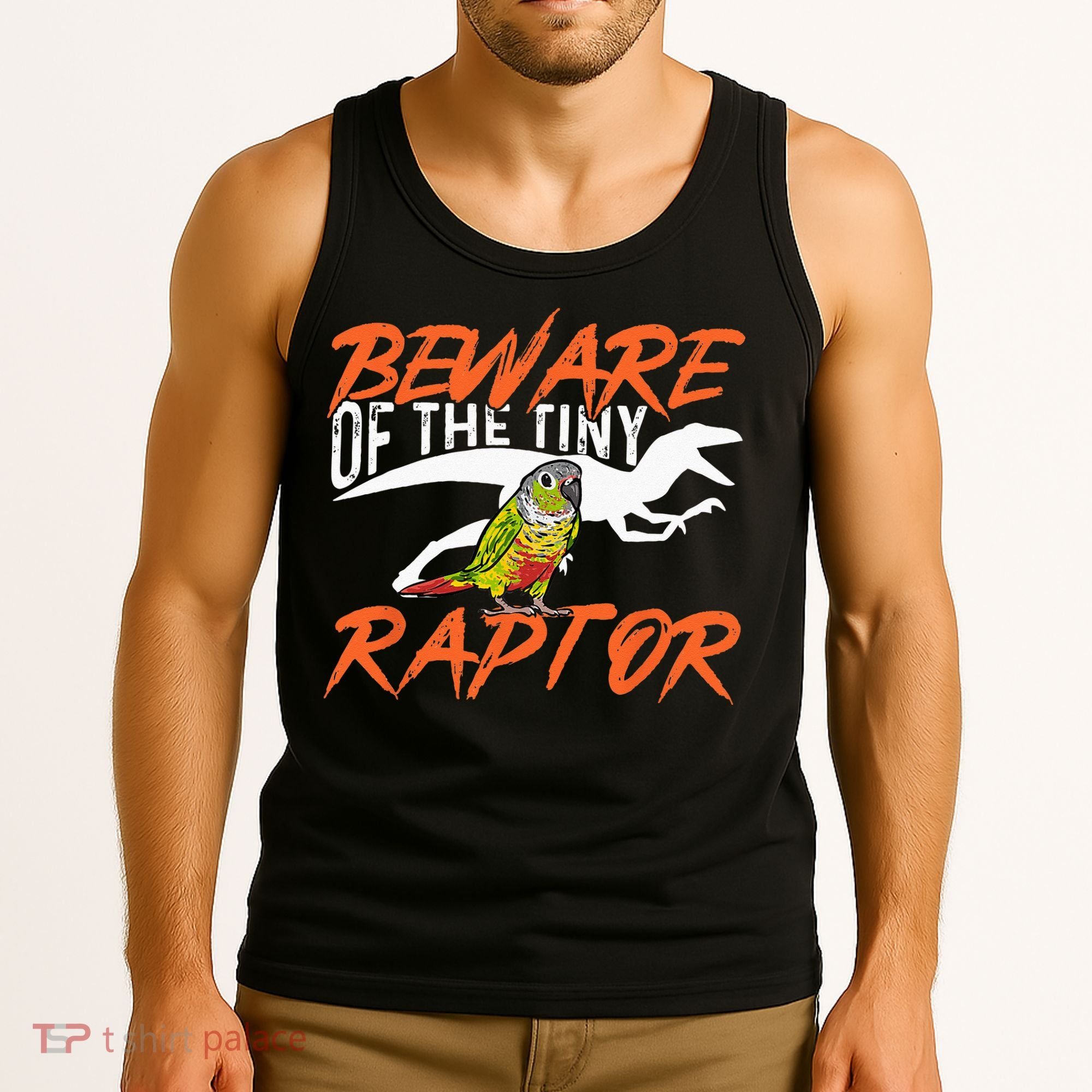 Green Cheek Conure Beware Of The Tiny Raptor Bird Conure Tank Top