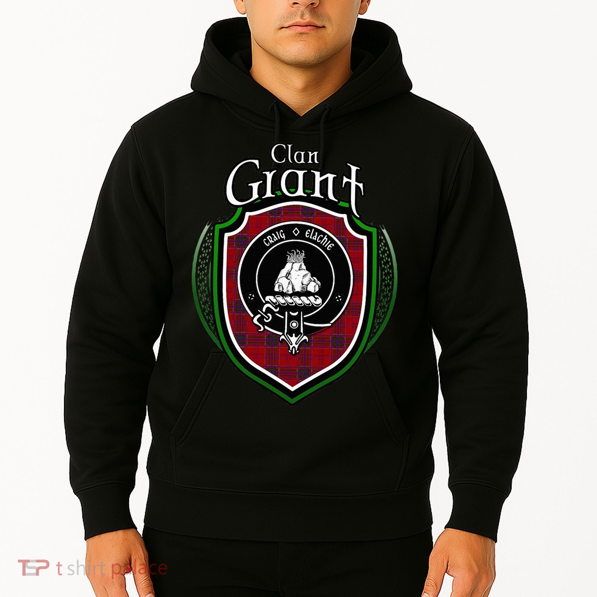 Grant Clan Crest Scottish Clan Grant Family Crest Badge Hoodie