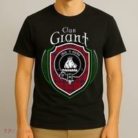 Grant Clan Crest Scottish Clan Grant Family Crest Badge T-Shirt thumb 3