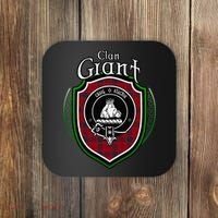 Grant Clan Crest Scottish Clan Grant Family Crest Badge Coaster thumb 0