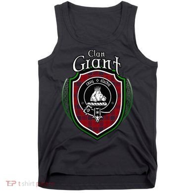 Grant Clan Crest Scottish Clan Grant Family Crest Badge Tank Top
