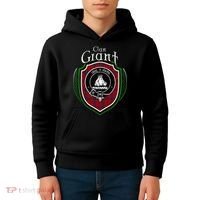 Grant Clan Crest Scottish Clan Grant Family Crest Badge Kids Hoodie thumb 4