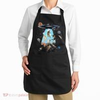 Galaxy Cat Cat UFO Funny Cat Cat Graphic Cat Owner Apron thumb 2