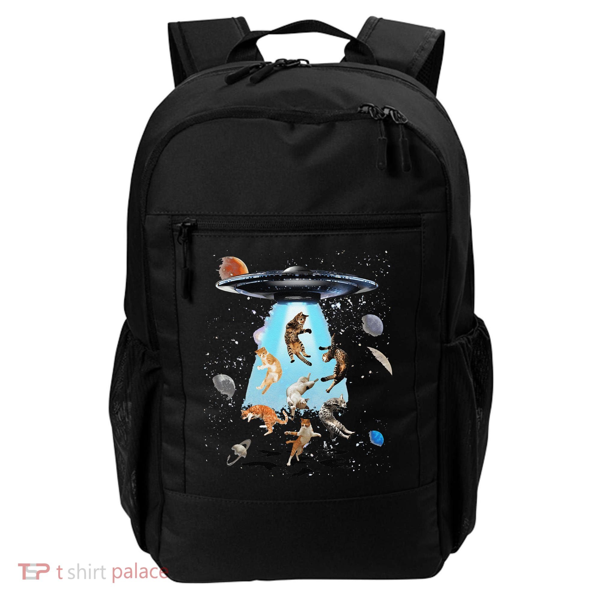 Galaxy Cat Cat UFO Funny Cat Cat Graphic Cat Owner Backpack