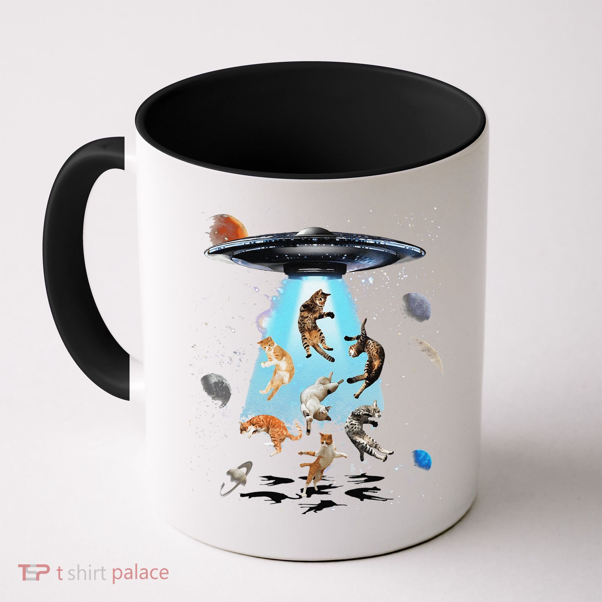 Galaxy Cat Cat UFO Funny Cat Cat Graphic Cat Owner Coffee Mug