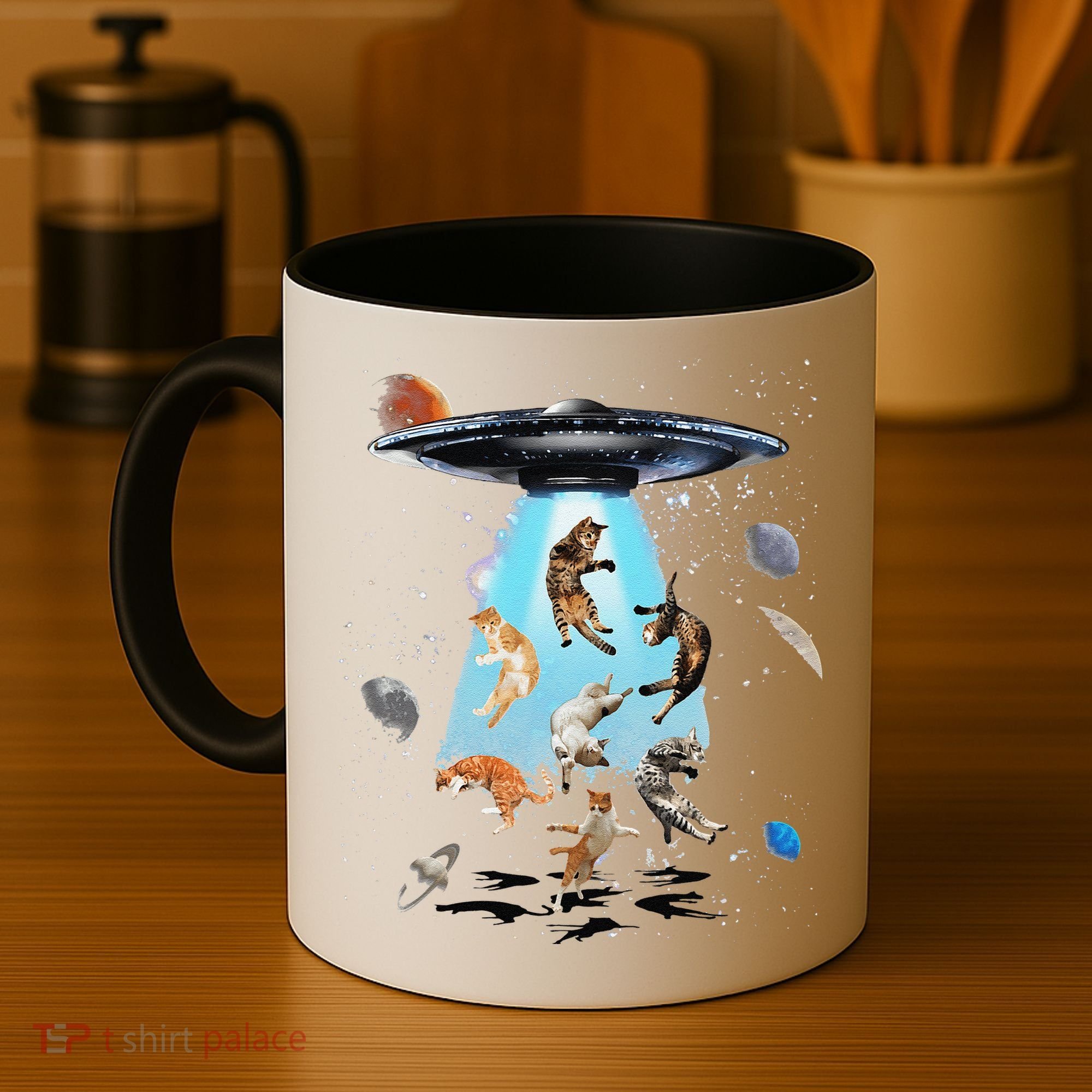 Galaxy Cat Cat UFO Funny Cat Cat Graphic Cat Owner Coffee Mug