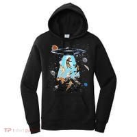 Galaxy Cat Cat UFO Funny Cat Cat Graphic Cat Owner Women's Hoodie thumb 0