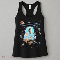 Galaxy Cat Cat UFO Funny Cat Cat Graphic Cat Owner Women's Tank Top thumb 3