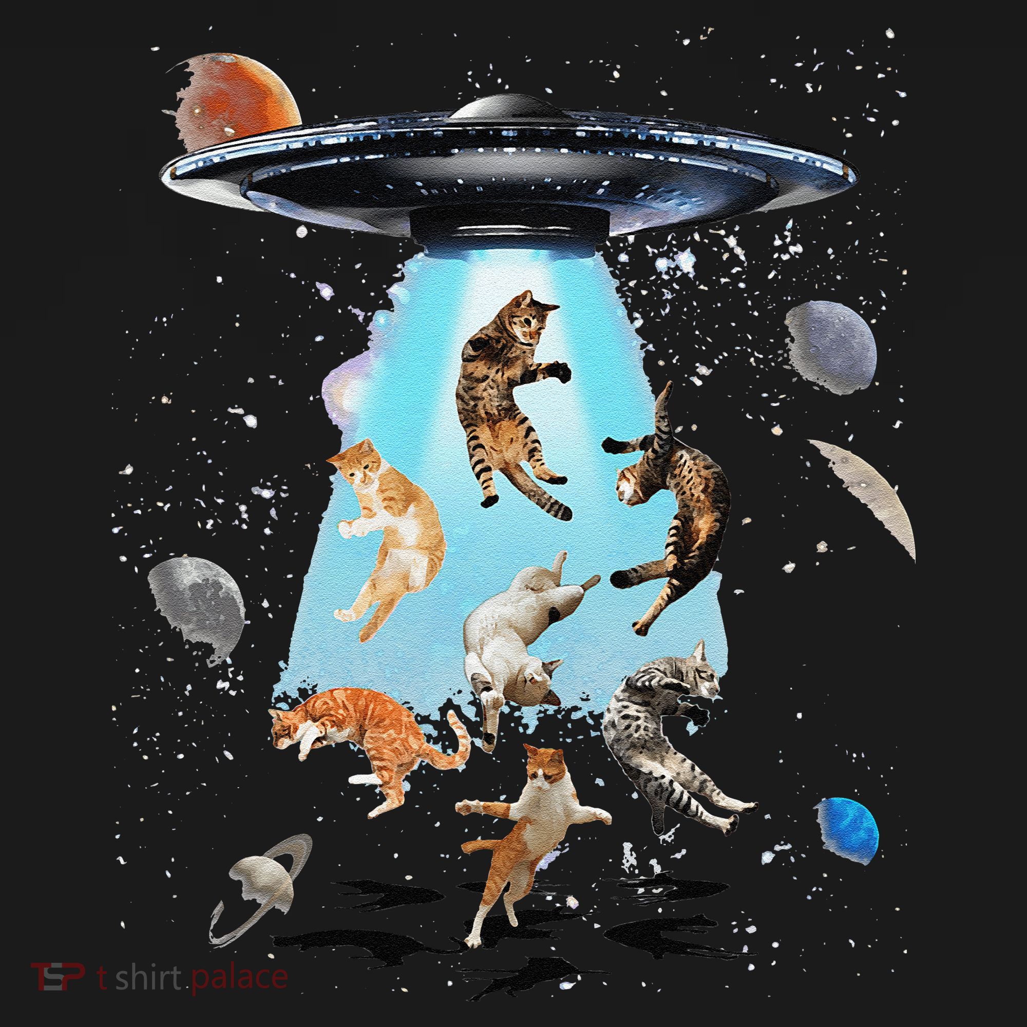 Galaxy Cat Cat UFO Funny Cat Cat Graphic Cat Owner Women's Tank Top