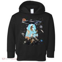 Galaxy Cat Cat UFO Funny Cat Cat Graphic Cat Owner Toddler Hoodie thumb 0
