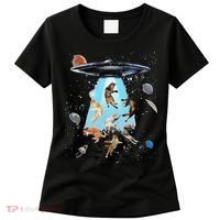 Galaxy Cat Cat UFO Funny Cat Cat Graphic Cat Owner Women's T-Shirt thumb 0