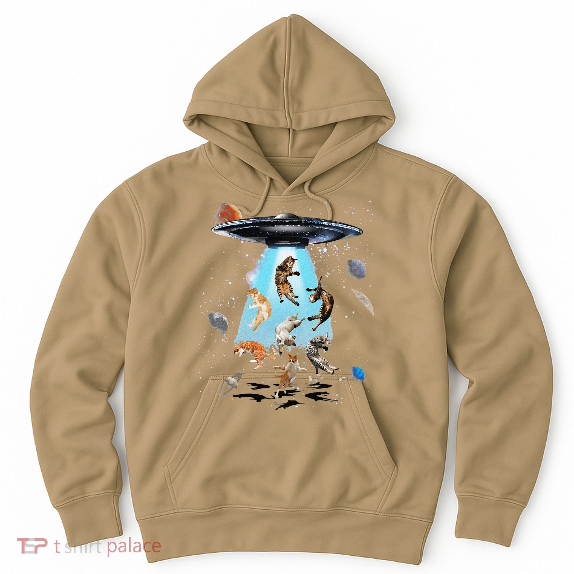 Galaxy Cat Cat UFO Funny Cat Cat Graphic Cat Owner Hoodie