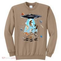 Galaxy Cat Cat UFO Funny Cat Cat Graphic Cat Owner Sweatshirt thumb 0