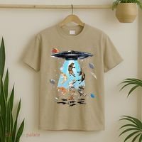Galaxy Cat Cat UFO Funny Cat Cat Graphic Cat Owner T-Shirt thumb 2