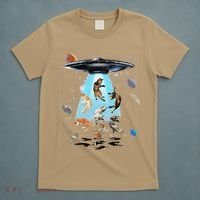 Galaxy Cat Cat UFO Funny Cat Cat Graphic Cat Owner T-Shirt thumb 5
