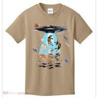 Galaxy Cat Cat UFO Funny Cat Cat Graphic Cat Owner Kids T-Shirt thumb 0