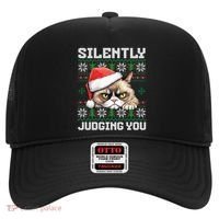 Grumpy Christmas Cat Ugly Silently Judging You Cat Gift Hat thumb 0