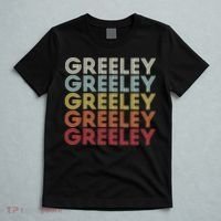 Greeley Colorado CO Varsity Style White Text T-Shirt thumb 5