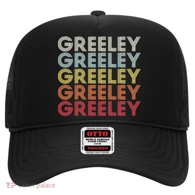 Greeley Colorado CO Varsity Style White Text Hat