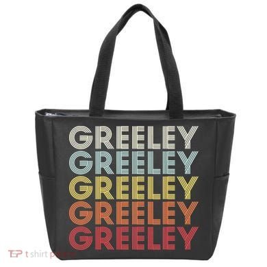 Greeley Colorado CO Varsity Style White Text Tote Bag