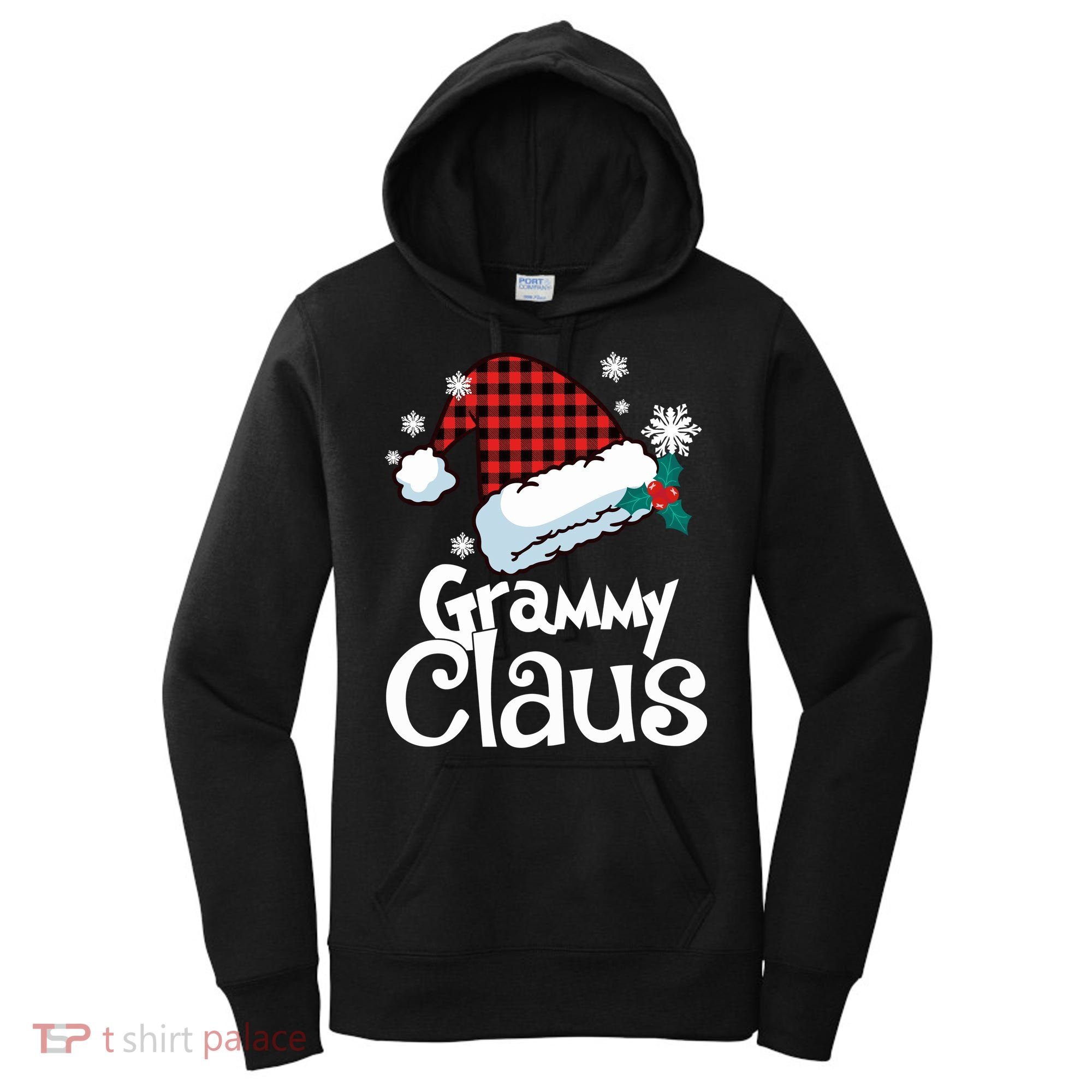 Grammy Claus Christmas Santa Family Matching Pajamas Xmas Women's Hoodie