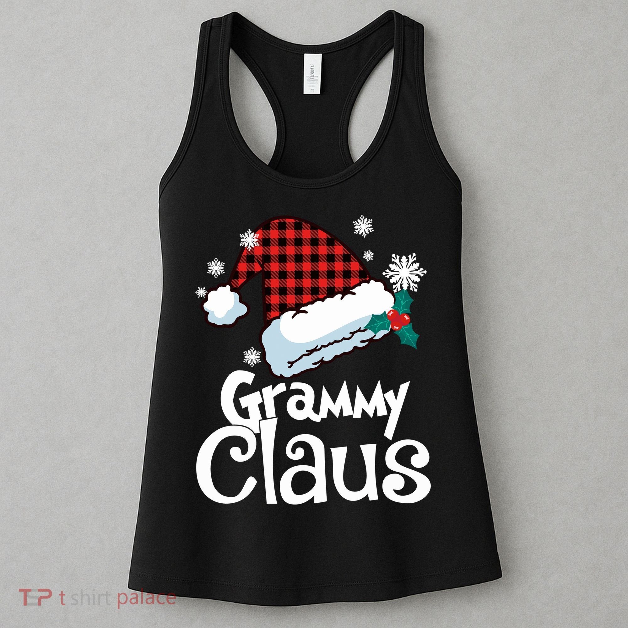 Grammy Claus Christmas Santa Family Matching Pajamas Xmas Women's Tank Top