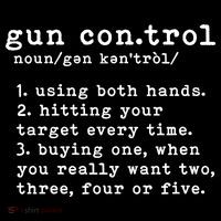 Gun Control Definition Funny Gun Owner Saying 2nd Amendment Coaster thumb 2