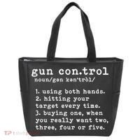 Gun Control Definition Funny Gun Owner Saying 2nd Amendment Tote Bag thumb 0