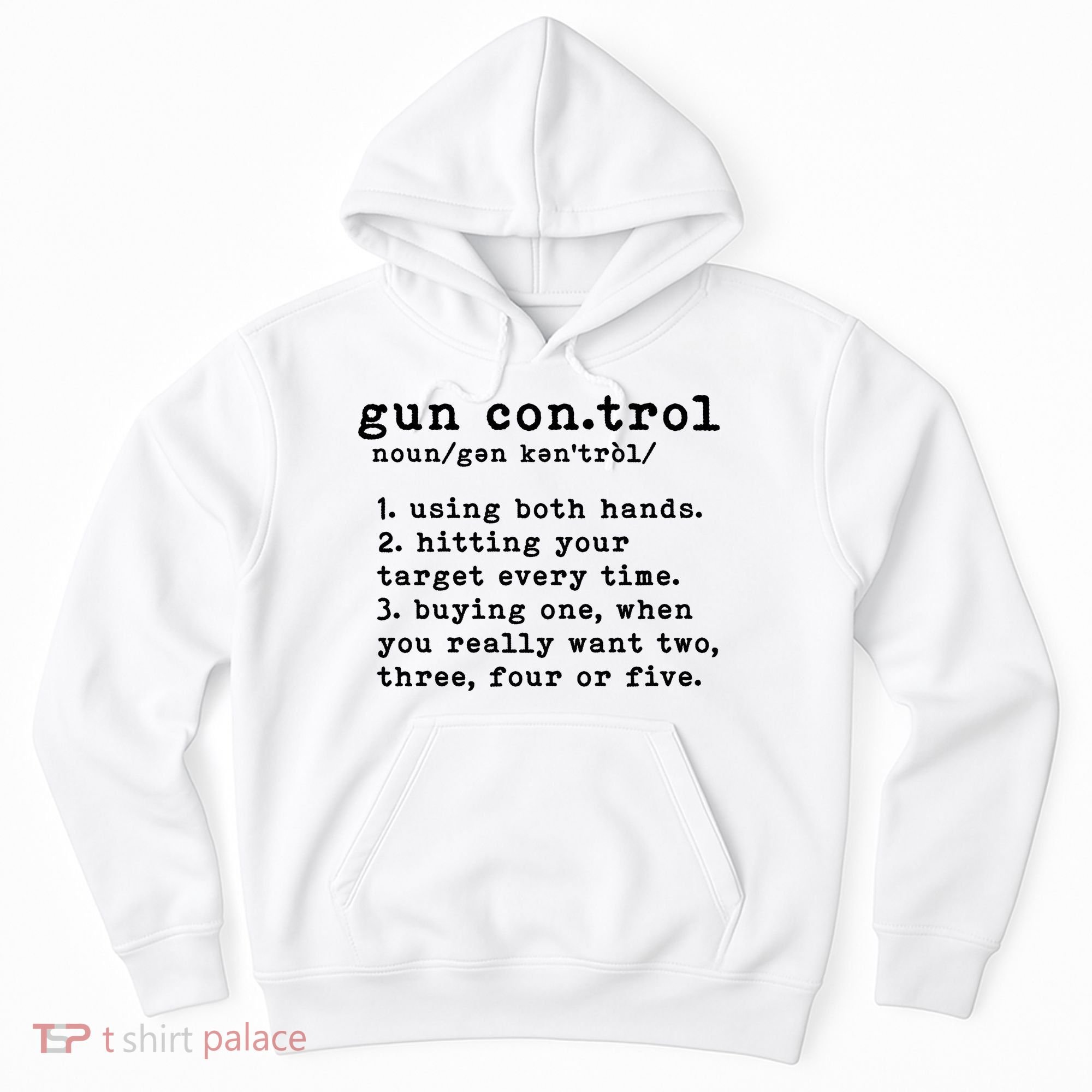 Gun Control Definition Funny Gun Owner Saying 2nd Amendment Hoodie