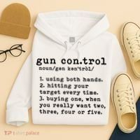 Gun Control Definition Funny Gun Owner Saying 2nd Amendment Hoodie thumb 4
