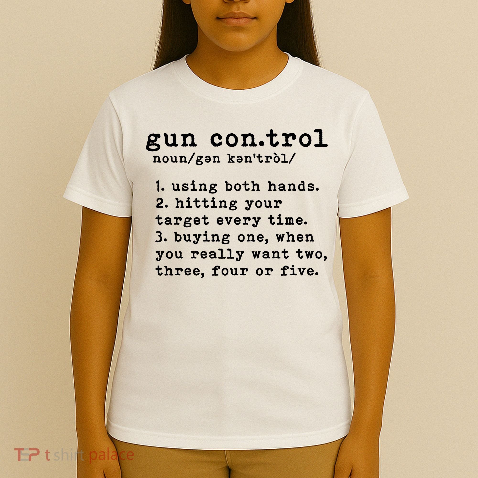 Gun Control Definition Funny Gun Owner Saying 2nd Amendment T-Shirt