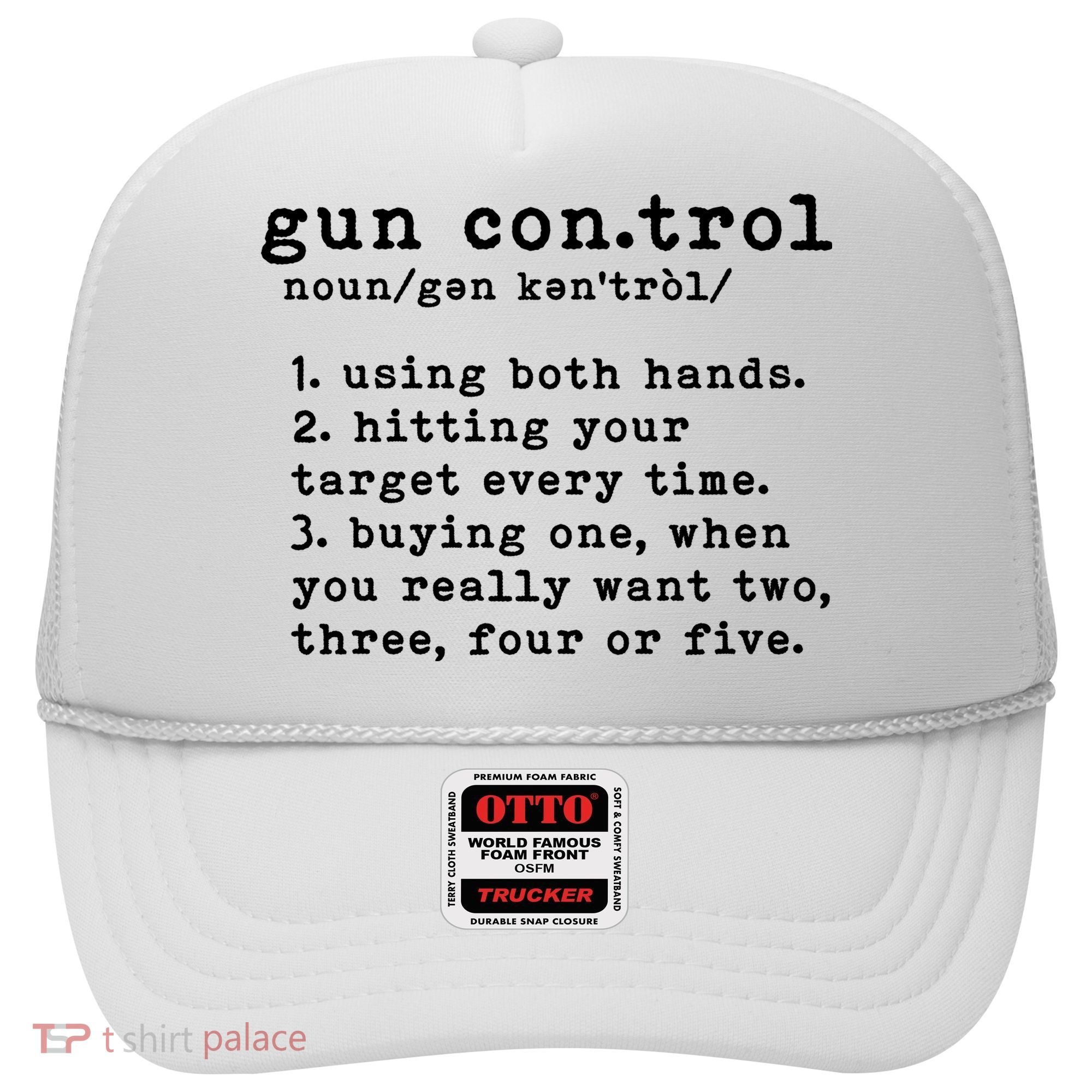 Gun Control Definition Funny Gun Owner Saying 2nd Amendment Hat