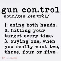 Gun Control Definition Funny Gun Owner Saying 2nd Amendment Kids Hoodie thumb 5