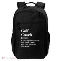 Golf Coach Definition Funny Trainer Gift Present Cute Gift Backpack thumb 0