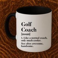 Golf Coach Definition Funny Trainer Gift Present Cute Gift Coffee Mug thumb 2