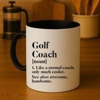 Golf Coach Definition Funny Trainer Gift Present Cute Gift Coffee Mug thumb 4