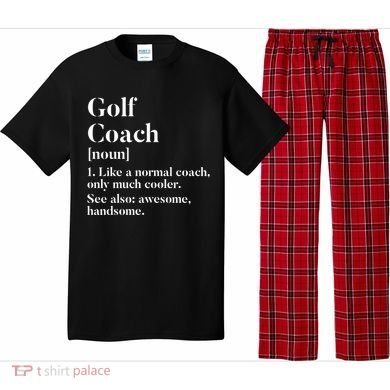 Golf Coach Definition Funny Trainer Gift Present Cute Gift Pajama Set