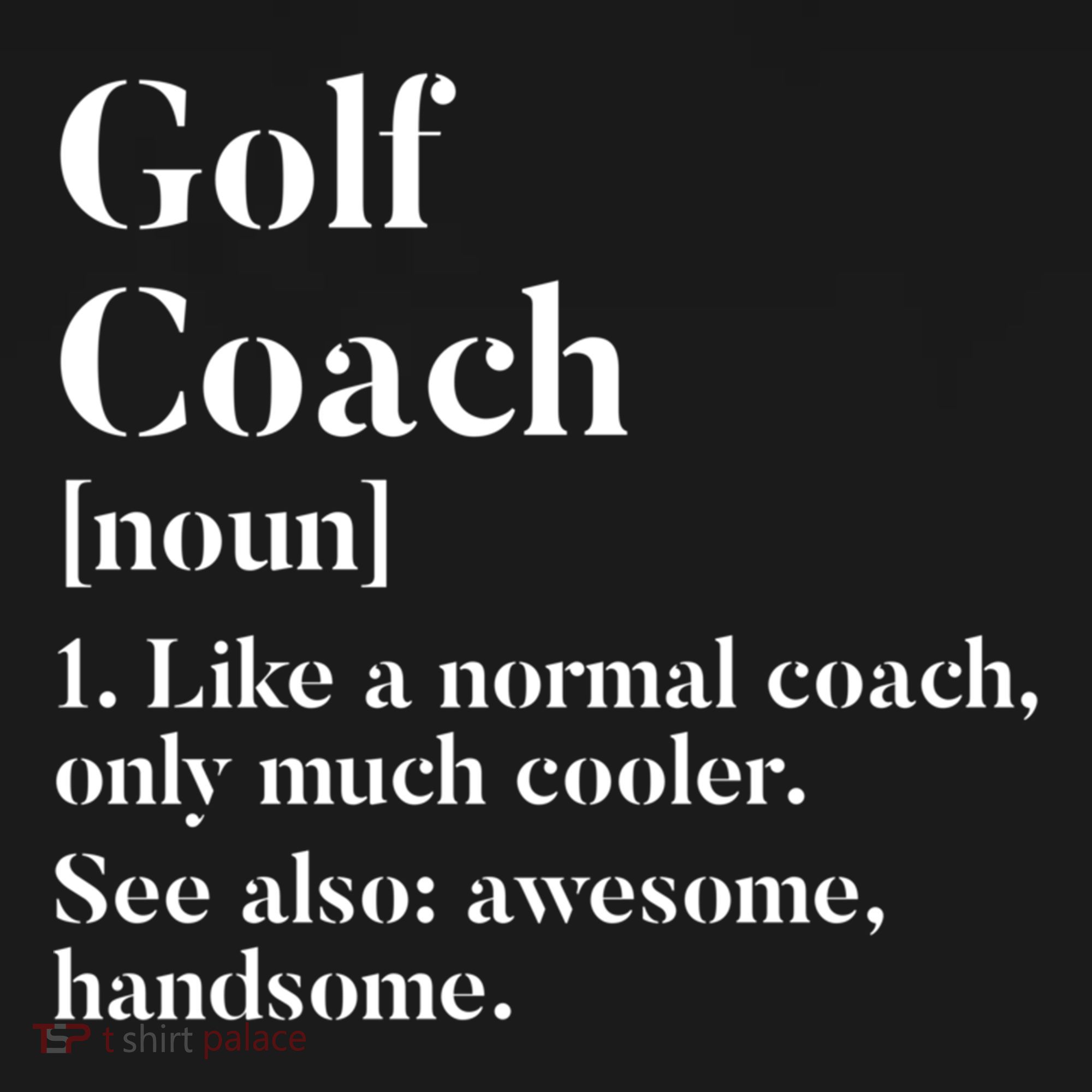 Golf Coach Definition Funny Trainer Gift Present Cute Gift Ornament