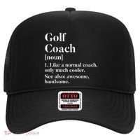 Golf Coach Definition Funny Trainer Gift Present Cute Gift Hat thumb 0