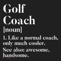 Golf Coach Definition Funny Trainer Gift Present Cute Gift Golf Towel thumb 3